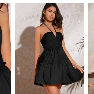 New Black halter dress size Medium